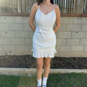 Elegant White Mini Dress